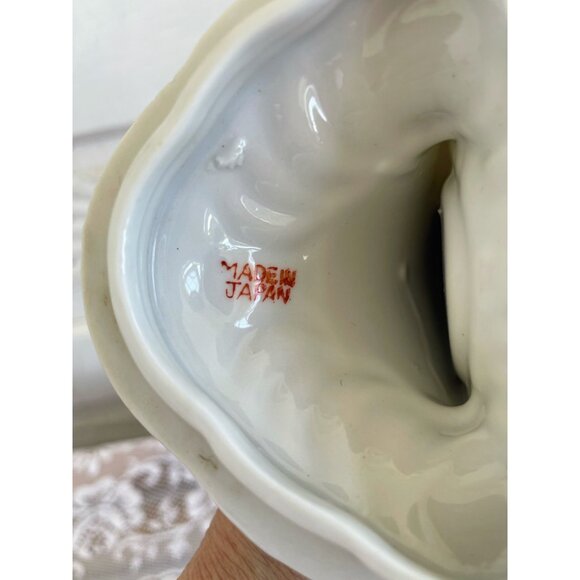 Antique 1940s Porcelain Lady Mirror Fairing/Powder.Trinket box - Picture 10 of 16